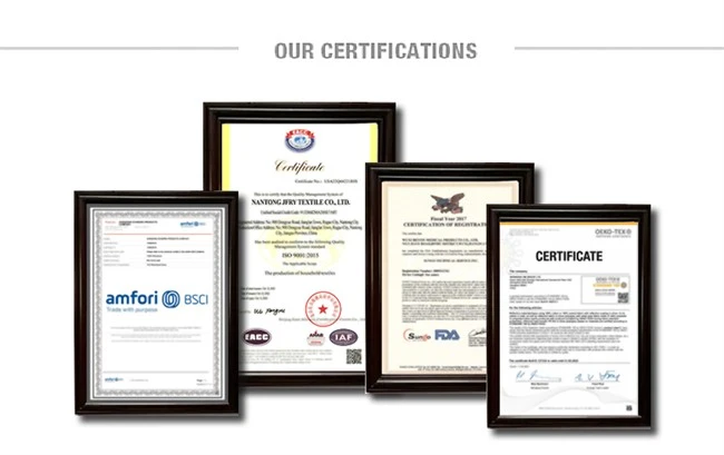 certifications of fleece massage table cover